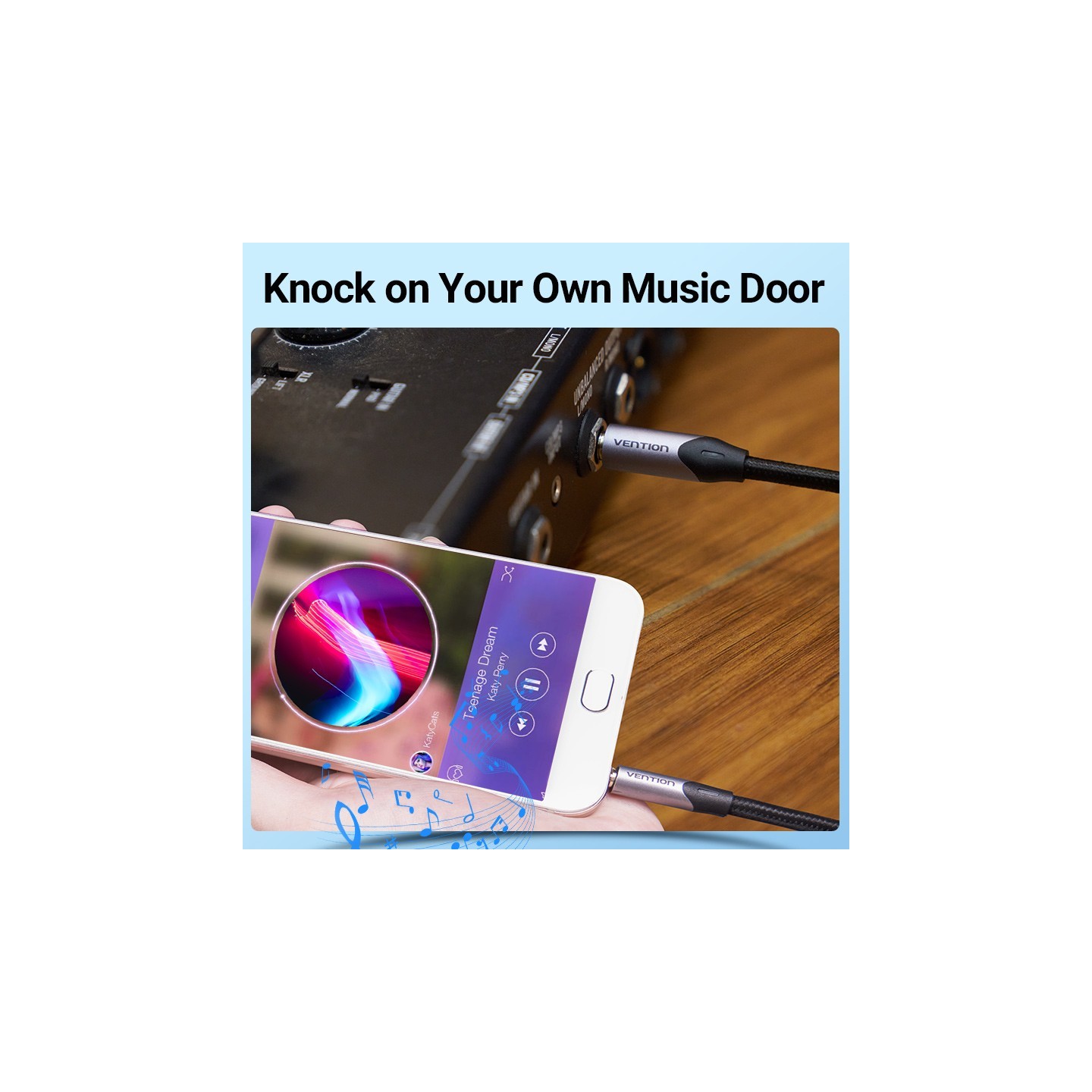 Vention AUDIO Cable - BAUHG - 3.5mm to 6.3mm M-M TRS Cable Braided Alum 1.5m — Buy in Cyprus with Fast Delivery