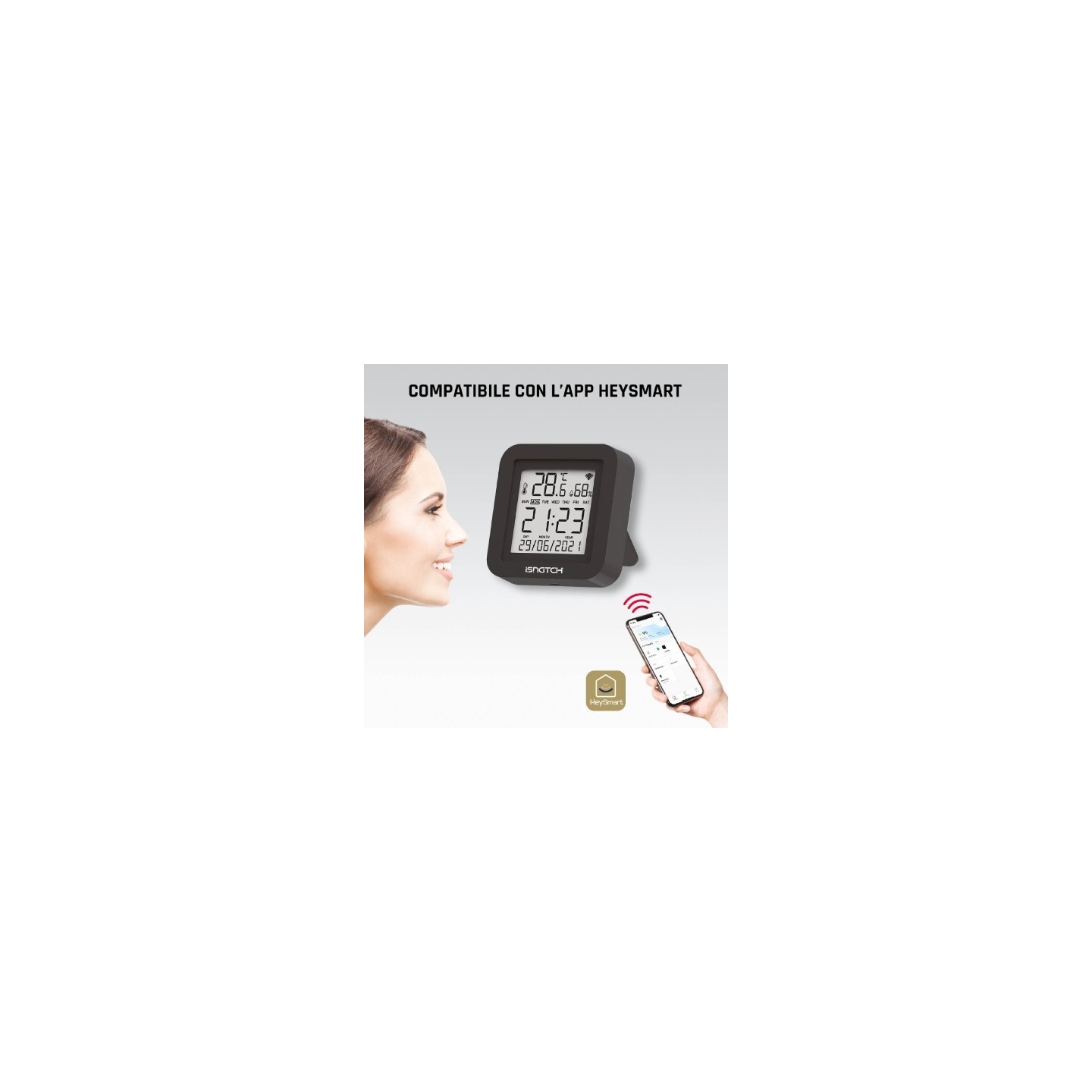 GBC HeyWiri+ Universal Smart WiFi IR Remote - with Display & Temp — Buy in Cyprus with Fast Delivery