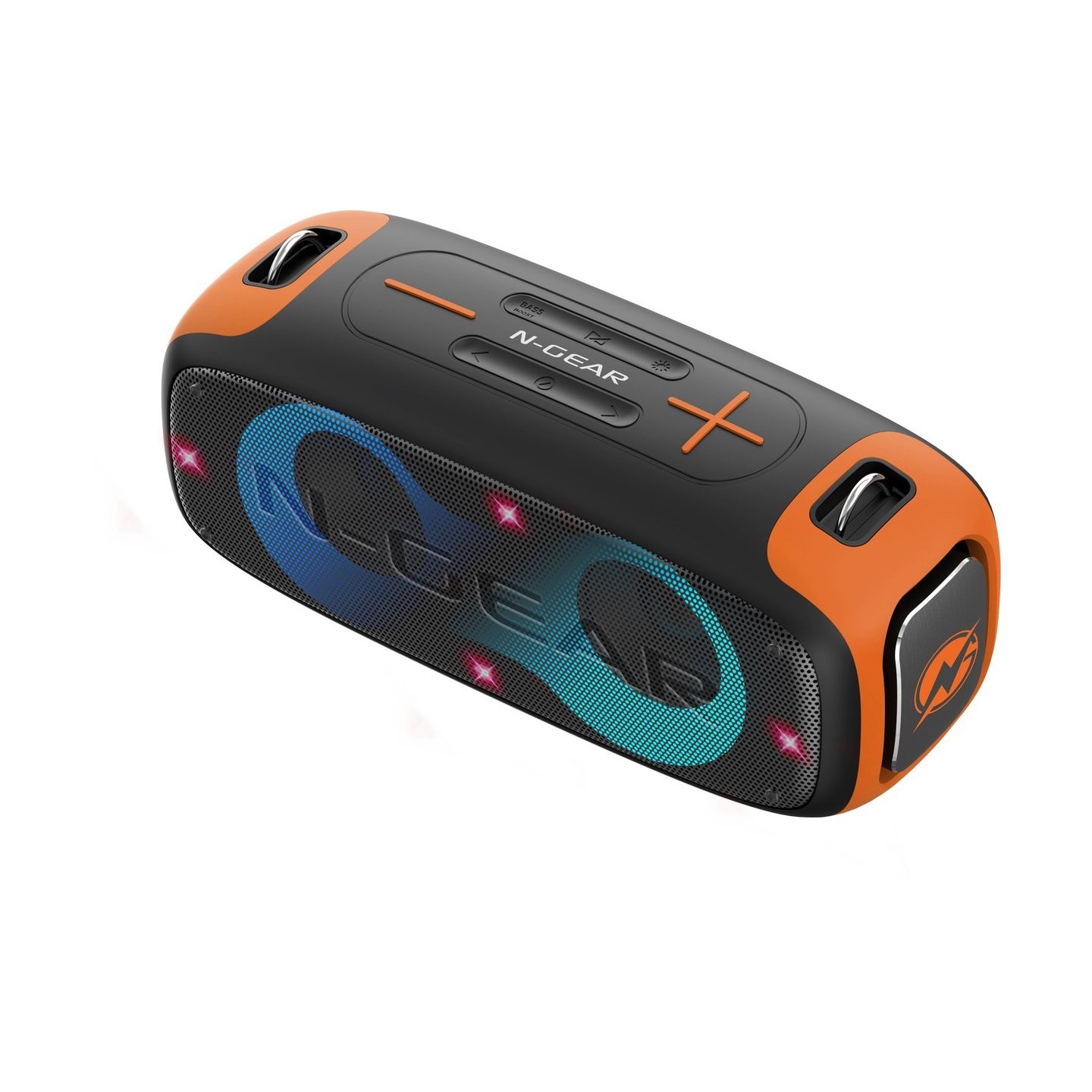 N-Gear LETS GO PARTY BLAZOOKA Portable Speaker - 830 - with 1x Wireless Mic RGB Lights BT & USB