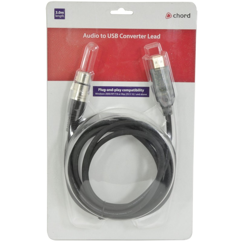 Buy Chord XLR to USB Converter - 173.616UK - 3.0m for Recording an Instrument or... in Cyprus, Nicosia, Limassol, Larnaka, Pafos