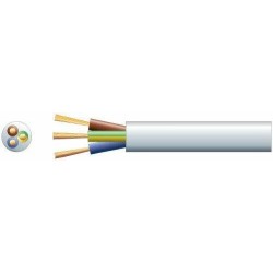 Buy Mercury Mains Power Cable - 804.341UK - 3-Core 10A 1.0mm 100m White in Cyprus, Nicosia, Limassol, Larnaka, Pafos