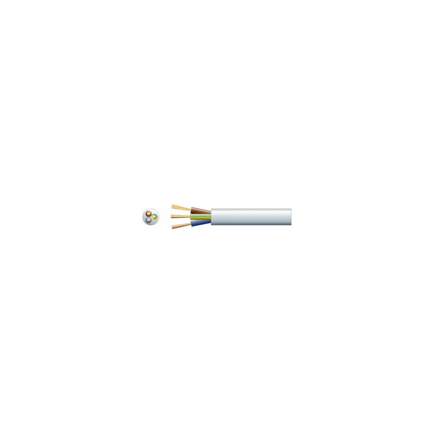 Mercury Mains Power Cable - 804.341UK - 3-Core 10A 1.0mm 100m White — Buy in Cyprus with Fast Delivery