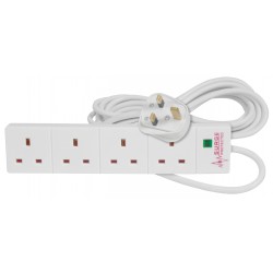 Buy Mercury 4Gang with Surge Protector - 430.009UK - 2.0m in Polybag in Cyprus, Nicosia, Limassol, Larnaka, Pafos
