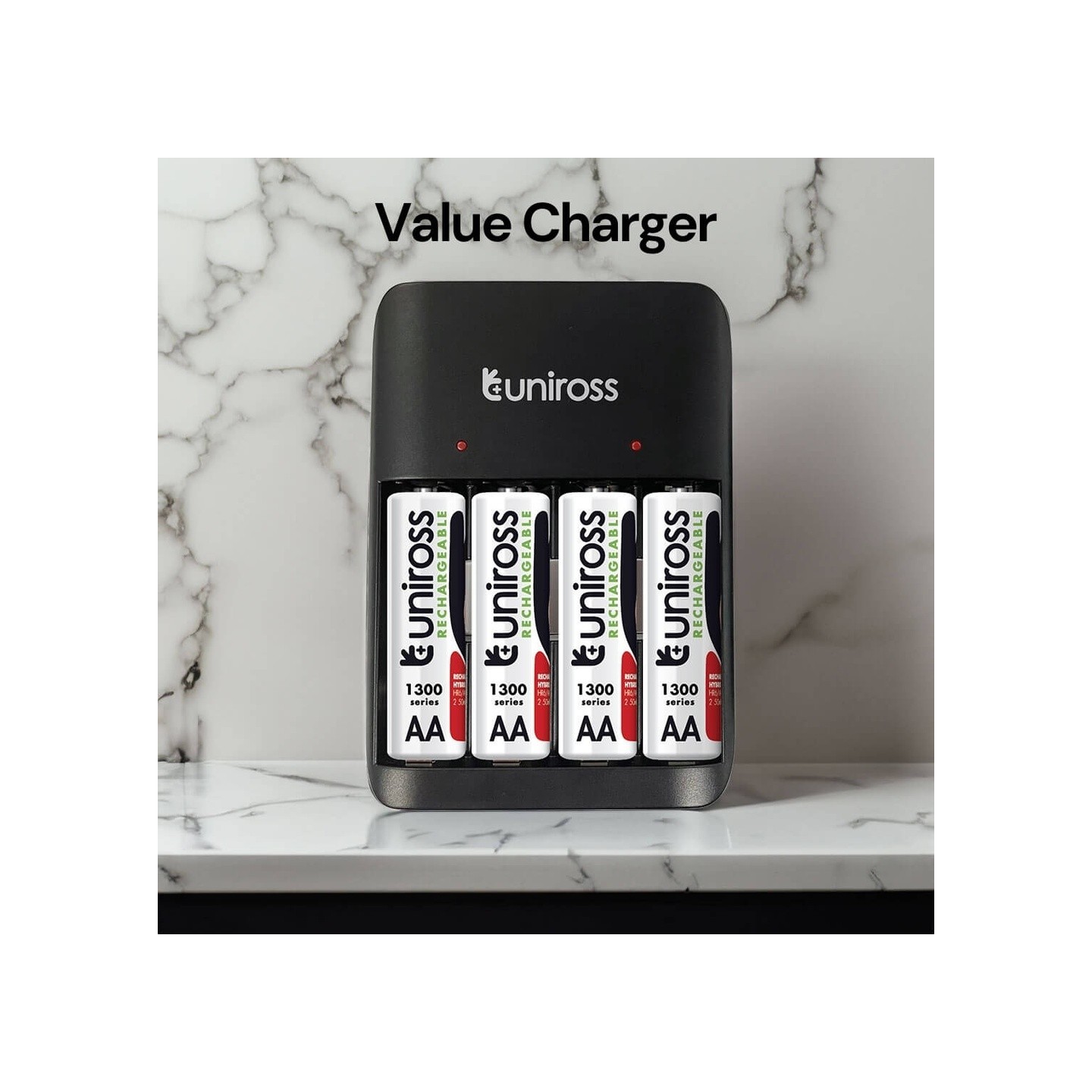 Uniross USB Charger - UCU010A - for AA AAA + 4xAA Batteries — Buy in Cyprus with Fast Delivery