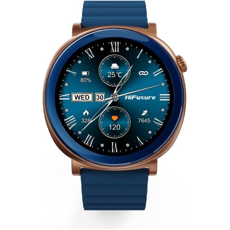 Buy HiFuture Fashion SmartWatch - AURORA Blue Gold in Cyprus, Nicosia, Limassol, Larnaka, Pafos