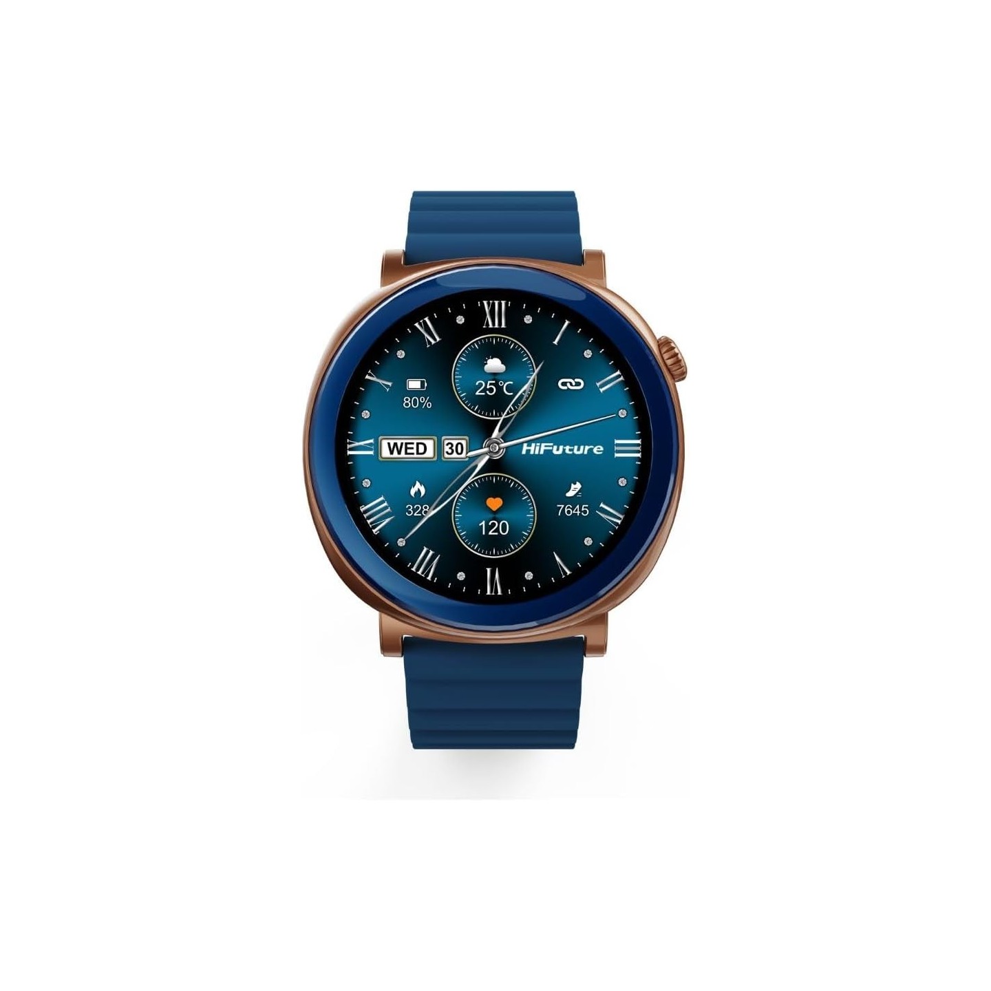 HiFuture Fashion SmartWatch - AURORA Blue Gold — Buy in Cyprus with Fast Delivery