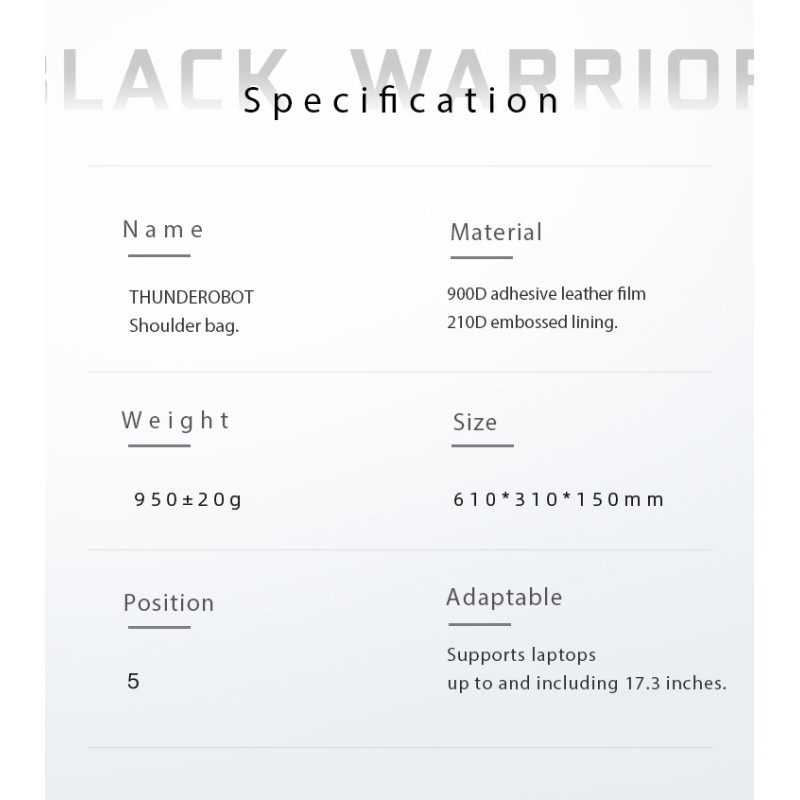 Buy Thunderobot Dark Warrior Pro Laptop Backpack - 17' in Cyprus, Nicosia, Limassol, Larnaka, Pafos