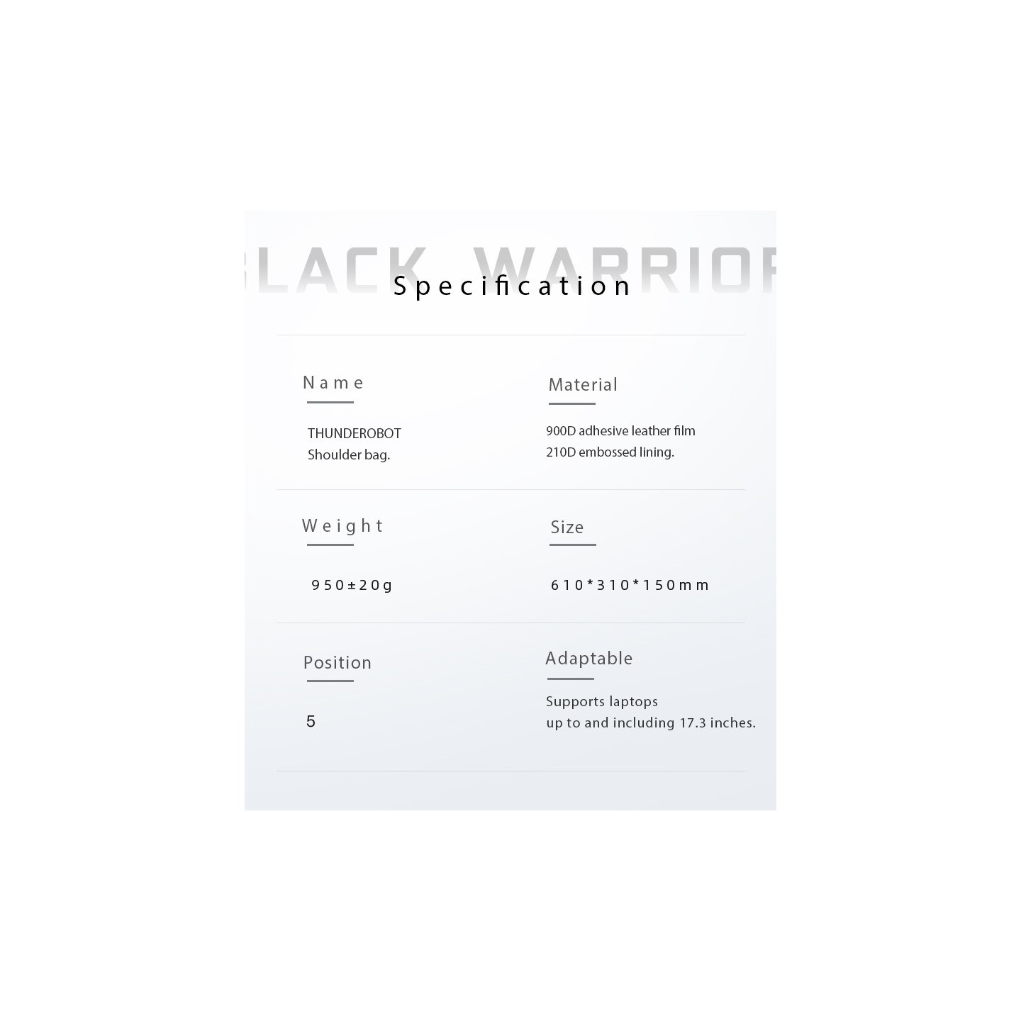 Thunderobot Dark Warrior Pro Laptop Backpack - 17' — Buy in Cyprus with Fast Delivery