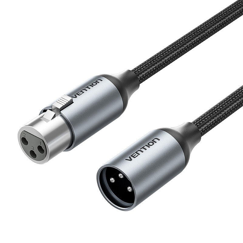 Buy Vention AUDIO XLR M-F Cable Braided-Metal 3.0m - BKHHI - XLR M-F Cable Braid... in Cyprus, Nicosia, Limassol, Larnaka, Pafos