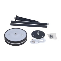 Buy KELU Solar & USB Rechargeable Lamp - ARTU - IP54 140lm 3000mAh Black in Cyprus, Nicosia, Limassol, Larnaka, Pafos