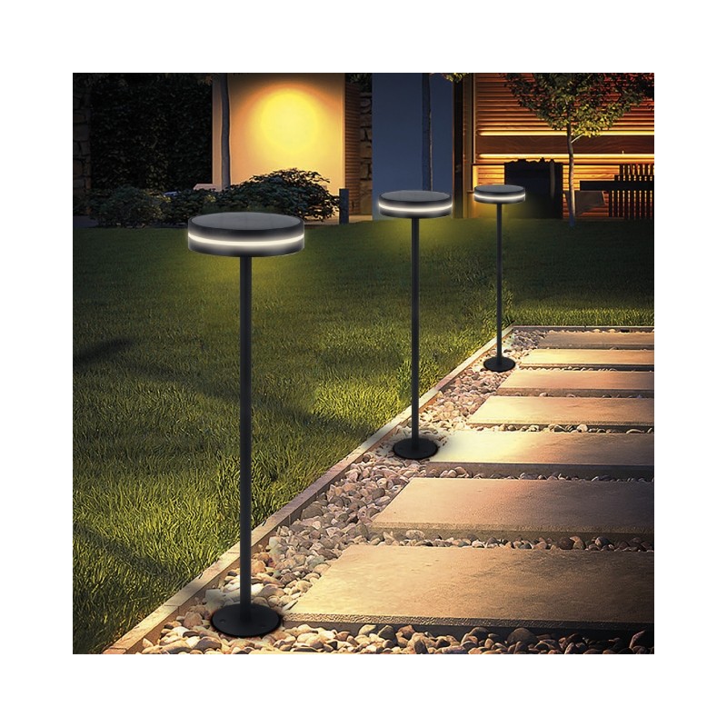 Buy KELU Solar & USB Rechargeable Lamp - ARTU - IP54 140lm 3000mAh Black in Cyprus, Nicosia, Limassol, Larnaka, Pafos