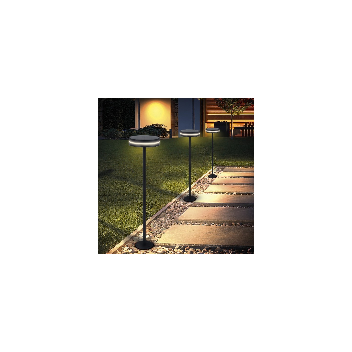 KELU Solar & USB Rechargeable Lamp - ARTU - IP54 140lm 3000mAh Black — Buy in Cyprus with Fast Delivery