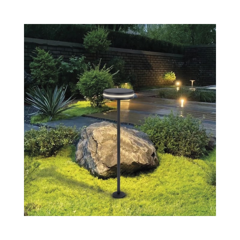 Buy KELU Solar & USB Rechargeable Lamp - ARTU - IP54 140lm 3000mAh Black in Cyprus, Nicosia, Limassol, Larnaka, Pafos