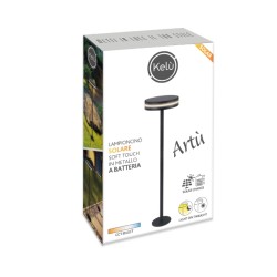 Buy KELU Solar & USB Rechargeable Lamp - ARTU - IP54 140lm 3000mAh Black in Cyprus, Nicosia, Limassol, Larnaka, Pafos