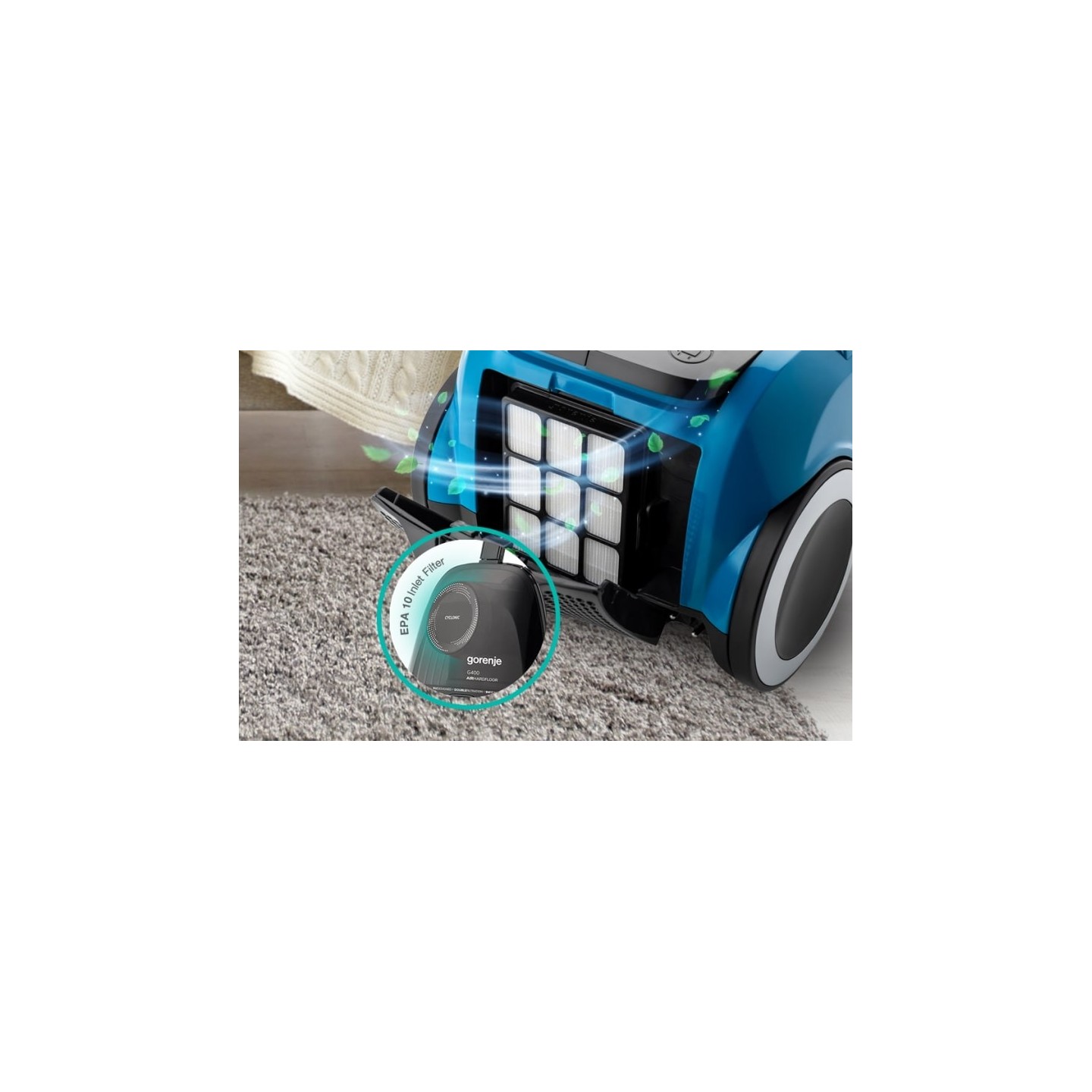 Gorenje Cleaning Vacuum Bagless - VCE01G4AHGR - 800W 3.3L 7m — Buy in Cyprus with Fast Delivery