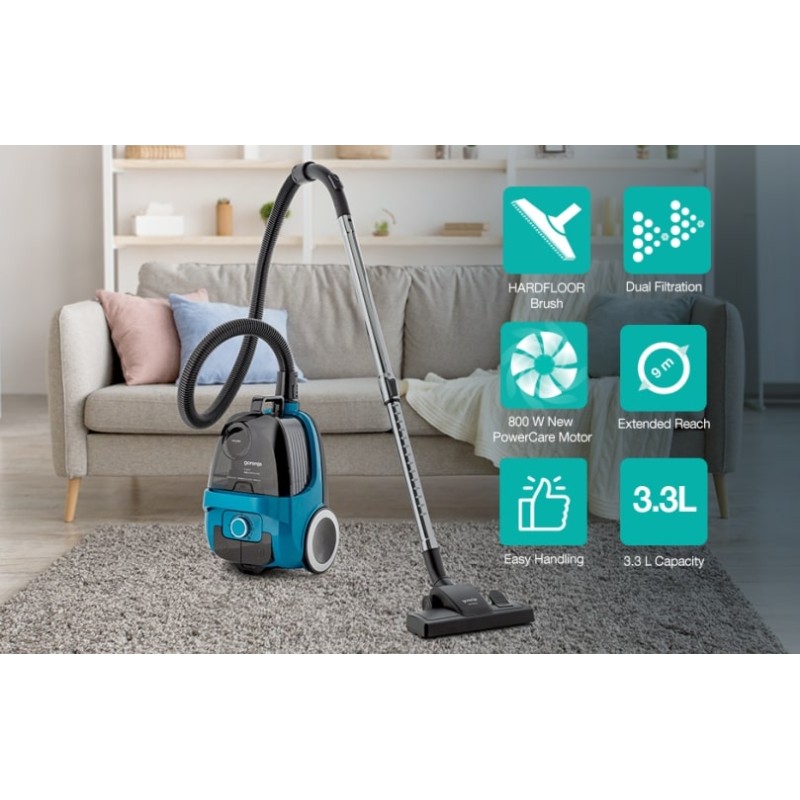 Buy Gorenje Cleaning Vacuum Bagless - VCE01G4AHGR - 800W 3.3L 7m in Cyprus, Nicosia, Limassol, Larnaka, Pafos
