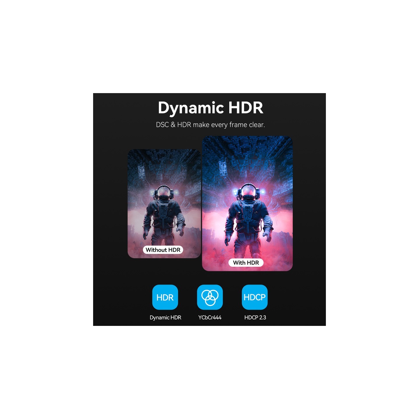 Vention Converter USB-C to HDMI Adaptor - CRDBC - 0.25m 8K60Hz Metal — Buy in Cyprus with Fast Delivery