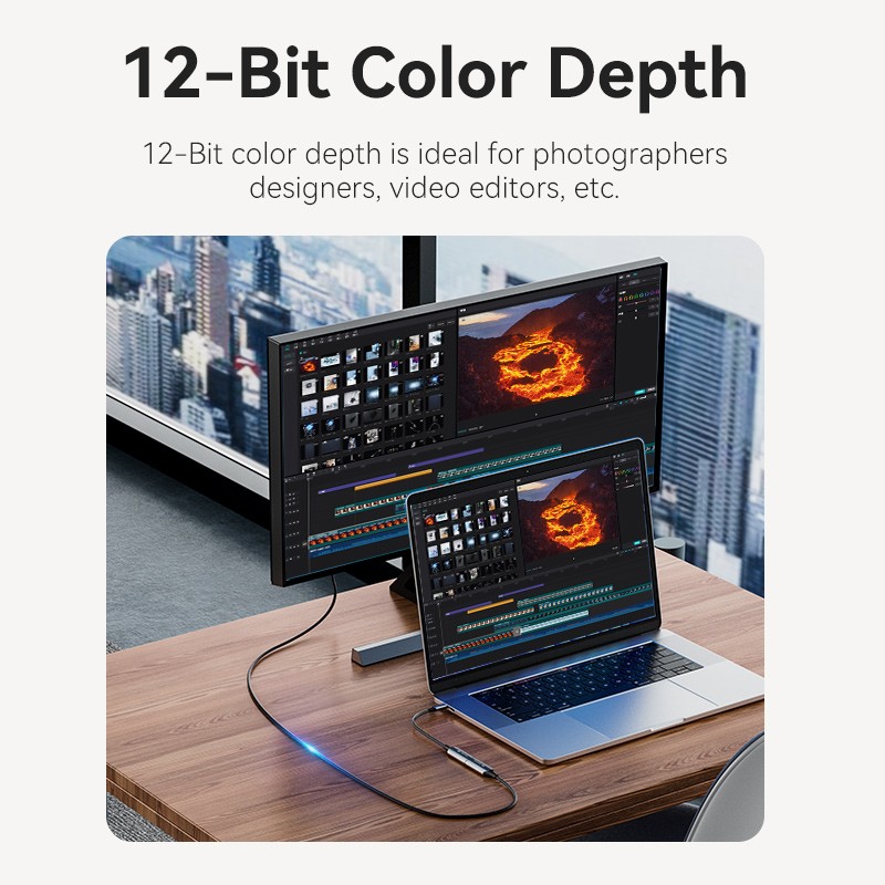 Buy Vention Converter USB-C to HDMI Adaptor - CRDBC - 0.25m 8K60Hz Metal in Cyprus, Nicosia, Limassol, Larnaka, Pafos