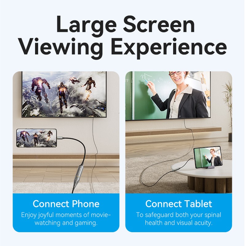 Buy Vention Converter USB-C to HDMI Adaptor - CRDBC - 0.25m 8K60Hz Metal in Cyprus, Nicosia, Limassol, Larnaka, Pafos