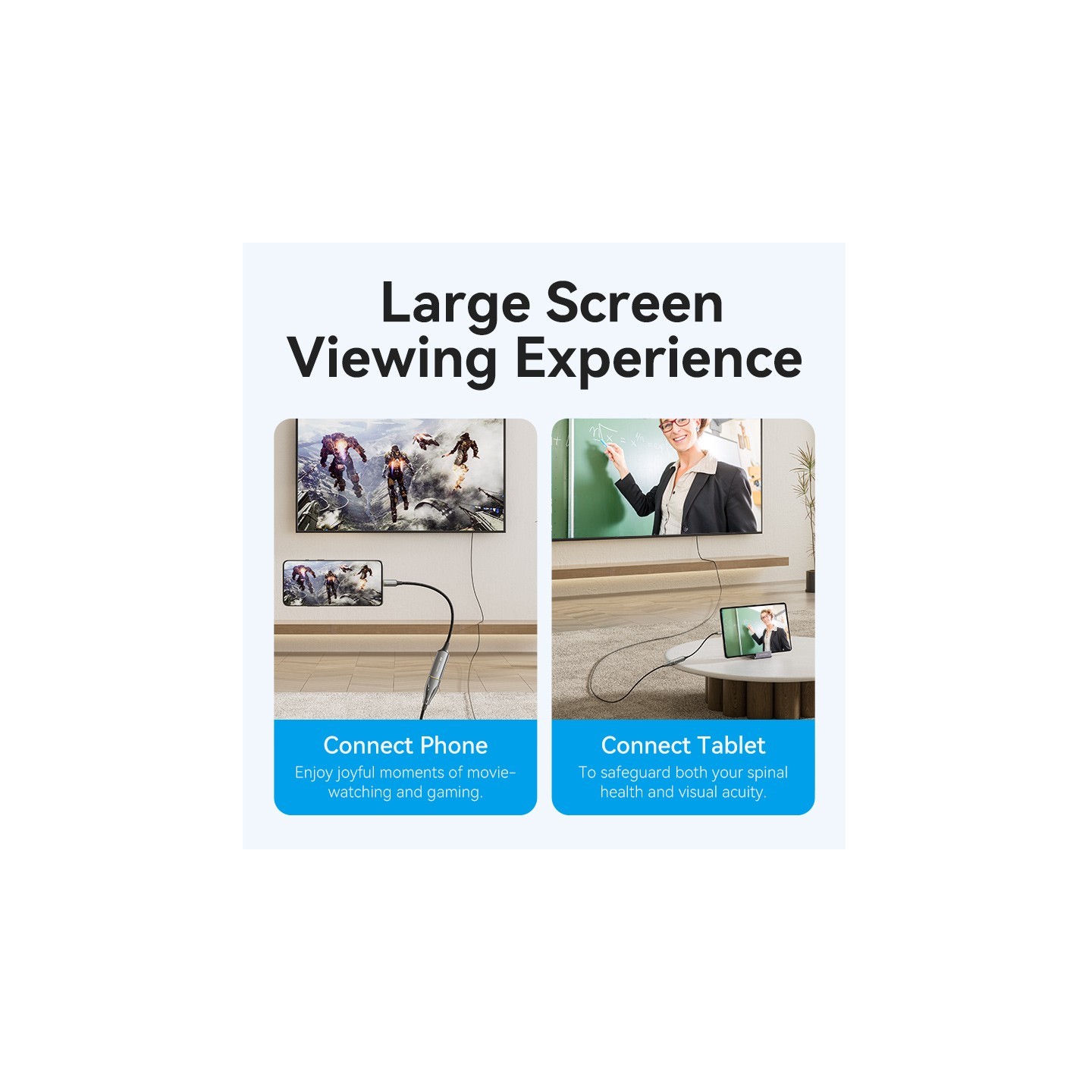 Vention Converter USB-C to HDMI Adaptor - CRDBC - 0.25m 8K60Hz Metal — Buy in Cyprus with Fast Delivery