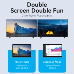 Buy Vention Converter USB-C to HDMI Adaptor - CRDBC - 0.25m 8K60Hz Metal in Cyprus, Nicosia, Limassol, Larnaka, Pafos