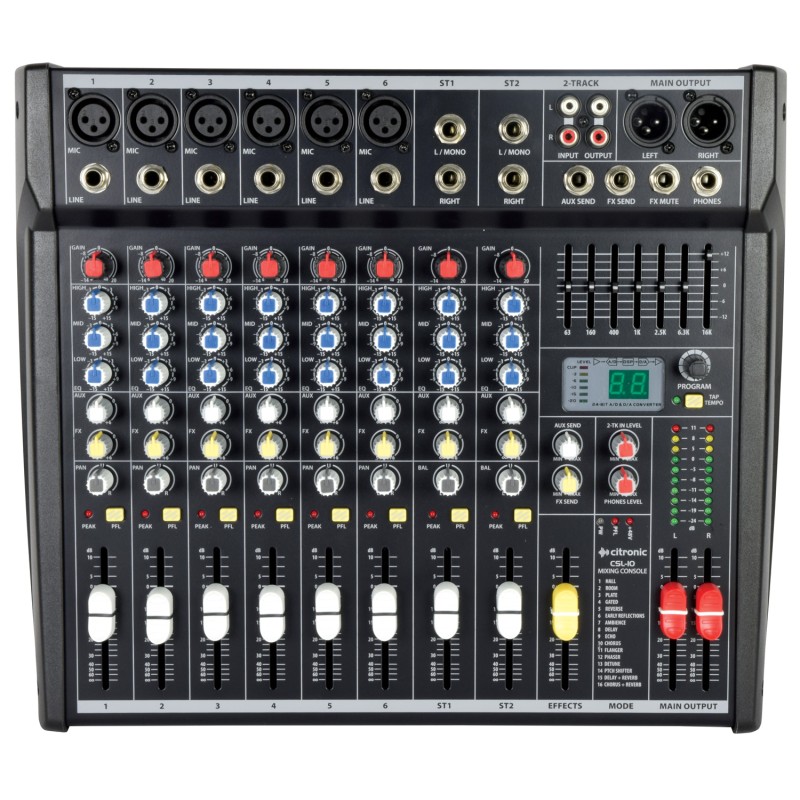 Buy Citronic Mixing Console - CSL-10 v2 - 10 inputs in Cyprus, Nicosia, Limassol, Larnaka, Pafos