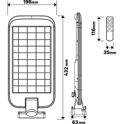 Buy GBC ON SURF Pole Mounted 100W Solar Dimmable LED Light - Pole Mounted, 100W,... in Cyprus, Nicosia, Limassol, Larnaka, Pafos