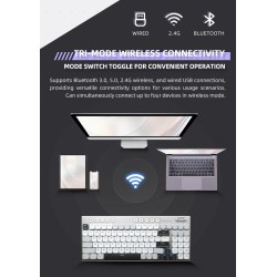 Thunderobot K96 Trimode 2.4GHz-BT-USB-C 96 Red Switch Low-Profile Keyboard (Boxed) — Buy in Cyprus with Fast Delivery