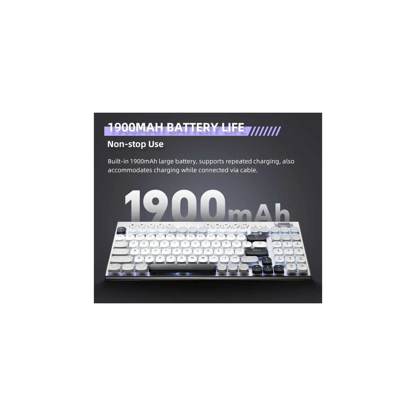 Thunderobot K96 Trimode 2.4GHz-BT-USB-C 96 Red Switch Low-Profile Keyboard (Boxed) — Buy in Cyprus with Fast Delivery