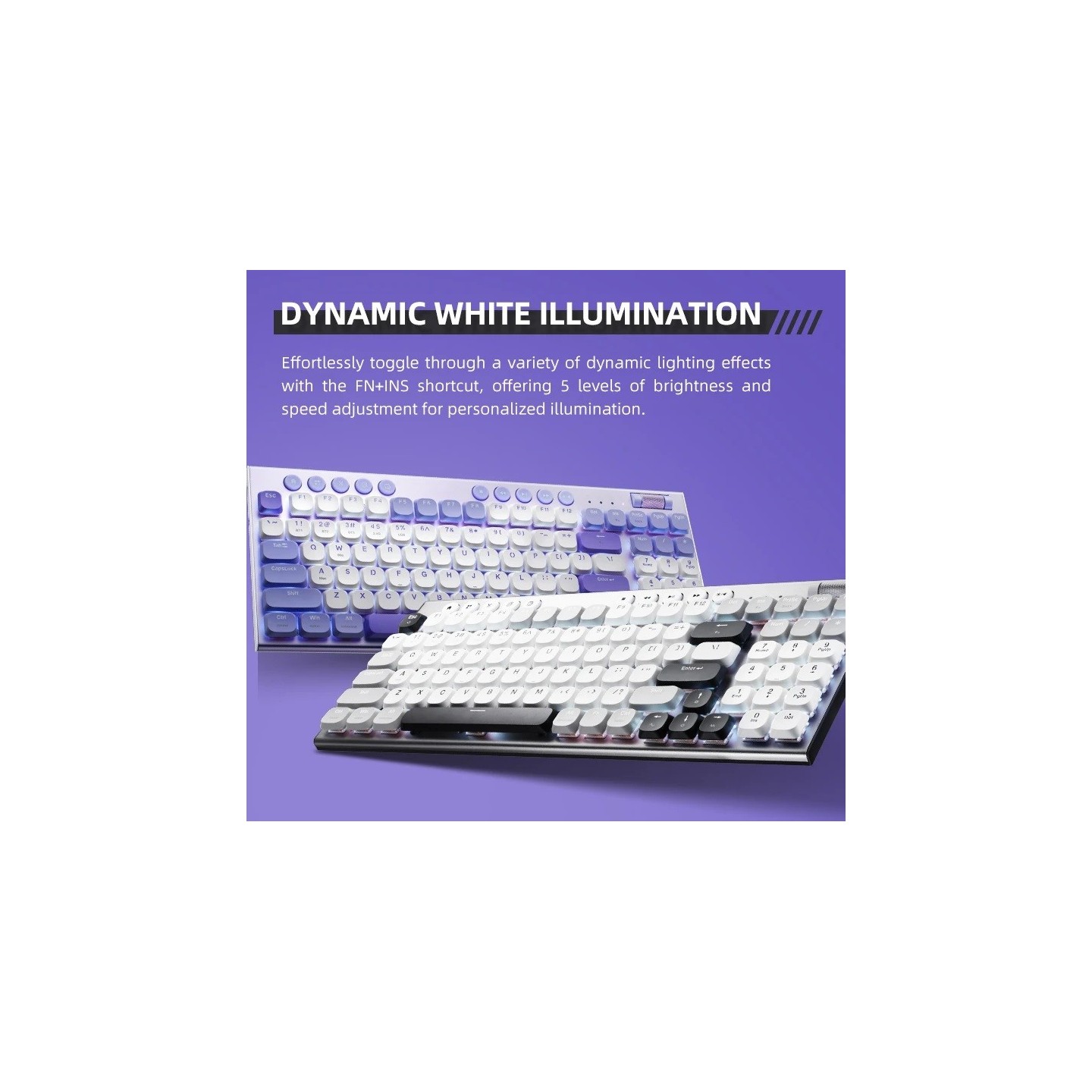 Thunderobot K96 Trimode 2.4GHz-BT-USB-C 96 Red Switch Low-Profile Keyboard (Boxed) — Buy in Cyprus with Fast Delivery