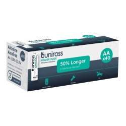 Buy Uniross Alkaline AA Power Plus Box of 40 Pcs - New in Cyprus, Nicosia, Limassol, Larnaka, Pafos