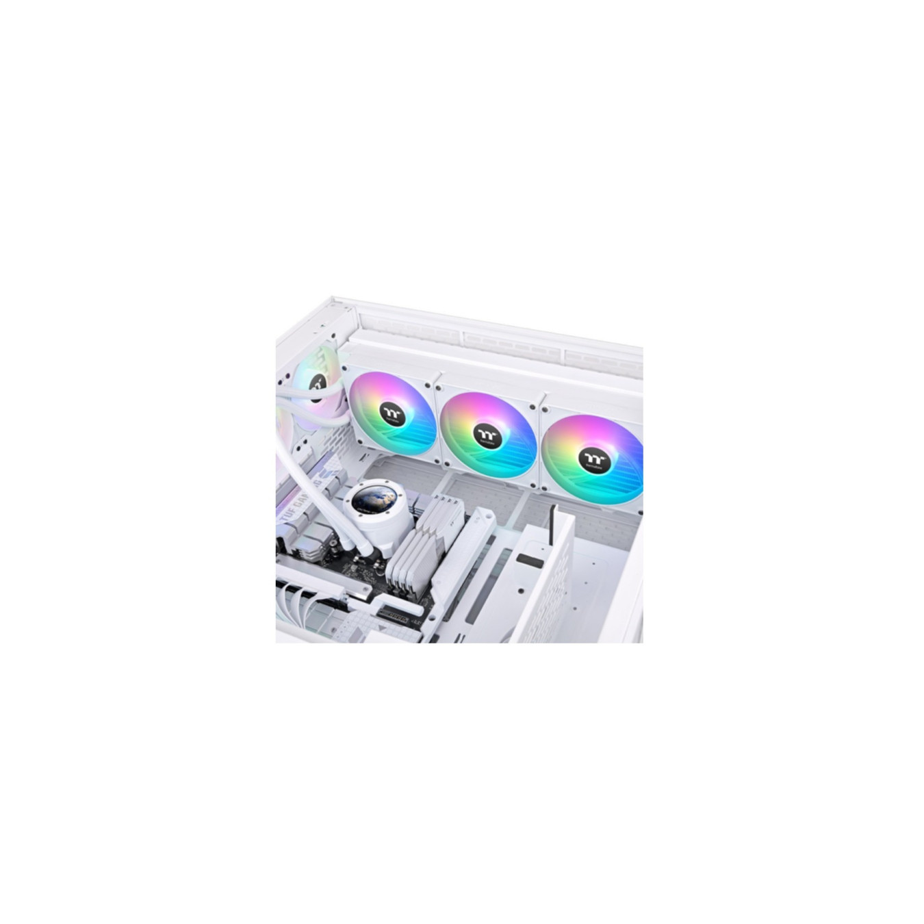 Thermaltake TH420 V2 Ultra EX ARGB Snow Edition - 420mm AIO Liquid Cooler, White, 3x140mm Fans