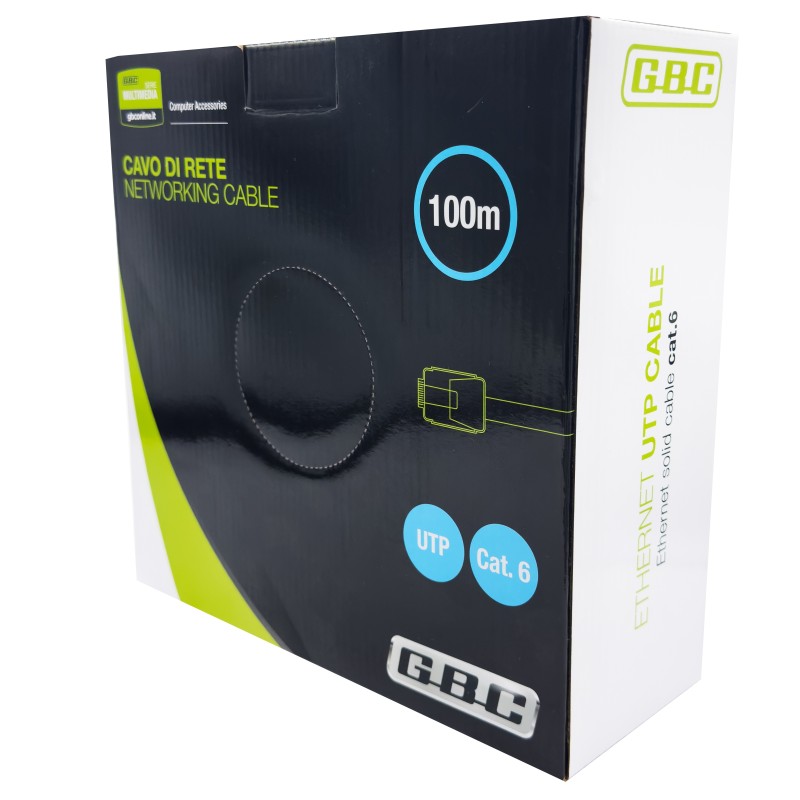 Buy GBC Cat6 UTP CCA Network Cable - 100m Pull Box in Cyprus, Nicosia, Limassol, Larnaka, Pafos