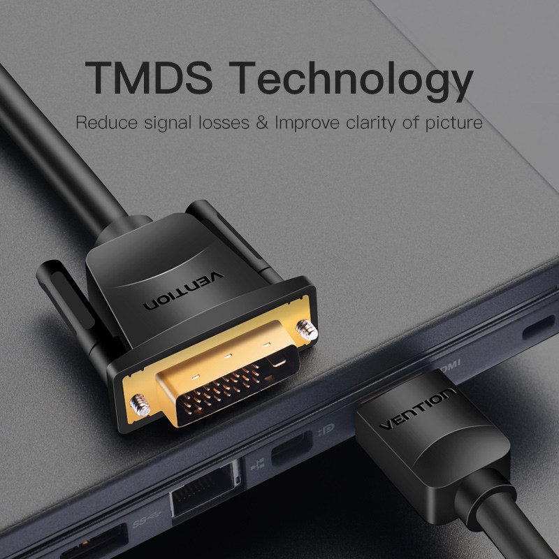Buy Vention HDMI Cable - ABFBH - HDMI to DVI 24+1 BiDirection 2.0m in Cyprus, Nicosia, Limassol, Larnaka, Pafos
