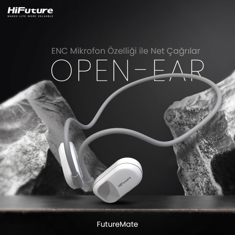 Buy HiFuture Headphones - Open Ear Gray-White in Cyprus, Nicosia, Limassol, Larnaka, Pafos