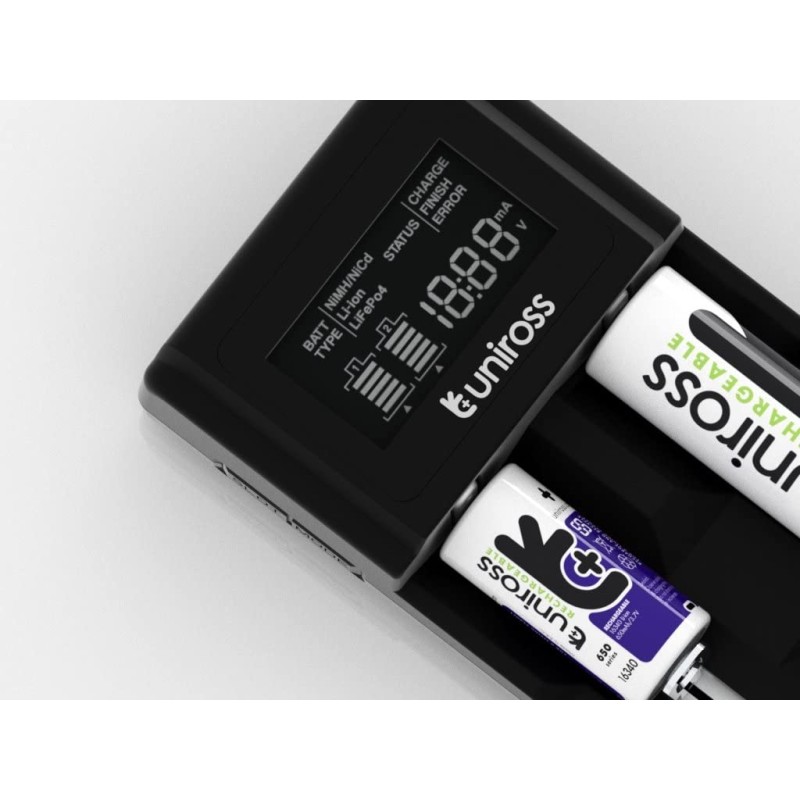 Buy Uniross UCX004 Advanced Fast Smart Charger for 24 types of NiMH and Lithium ... in Cyprus, Nicosia, Limassol, Larnaka, Pafos