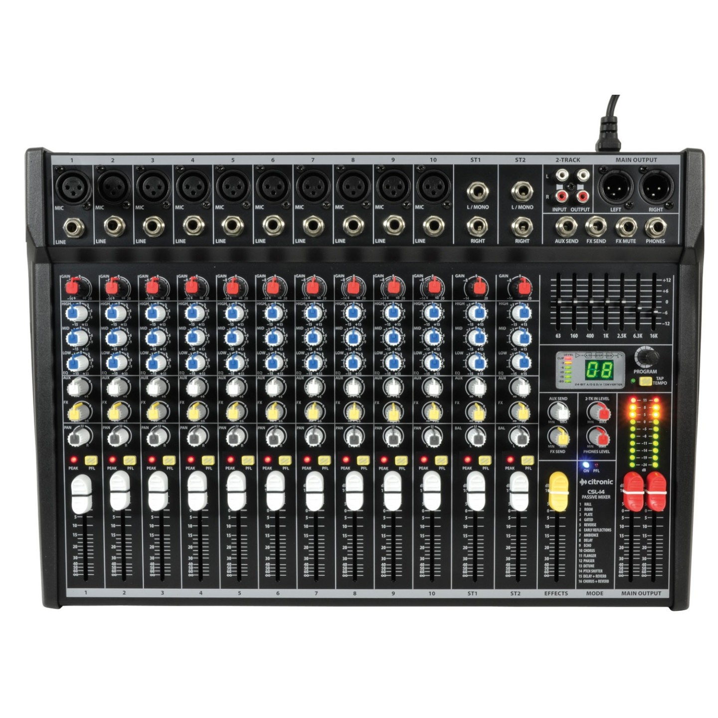 Citronic Mixing Console - CSL-14 v2 - 14 inputs 170.855UK — Buy in Cyprus with Fast Delivery