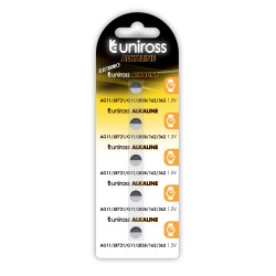 Buy Uniross LR721 AG11 - LR58 - Alkaline Coin Battery (5pack) in Cyprus, Nicosia, Limassol, Larnaka, Pafos