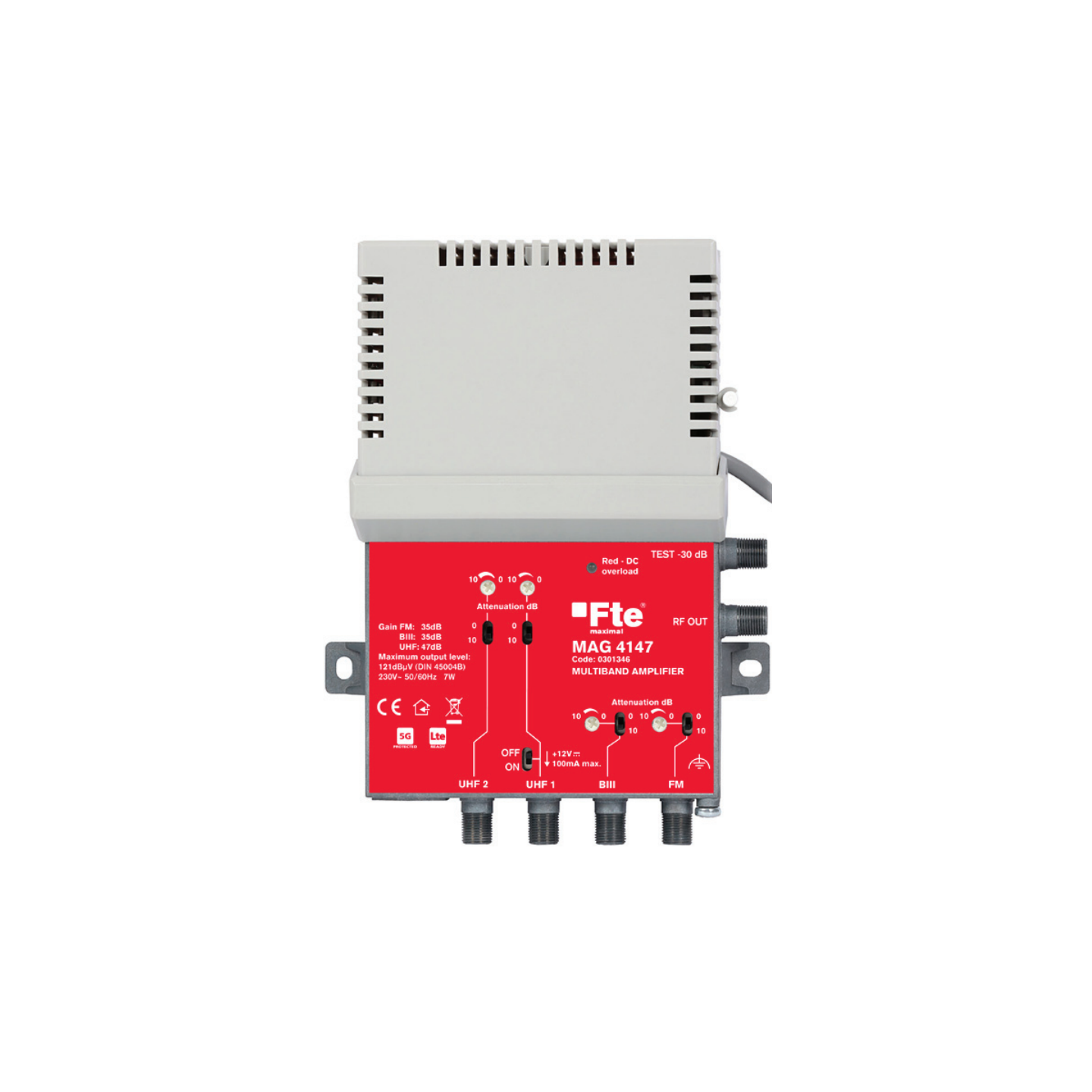 FTE Multiband Amplifier - MAG4147 - 2xUHF VHF FM 47 121dB — Buy in Cyprus with Fast Delivery