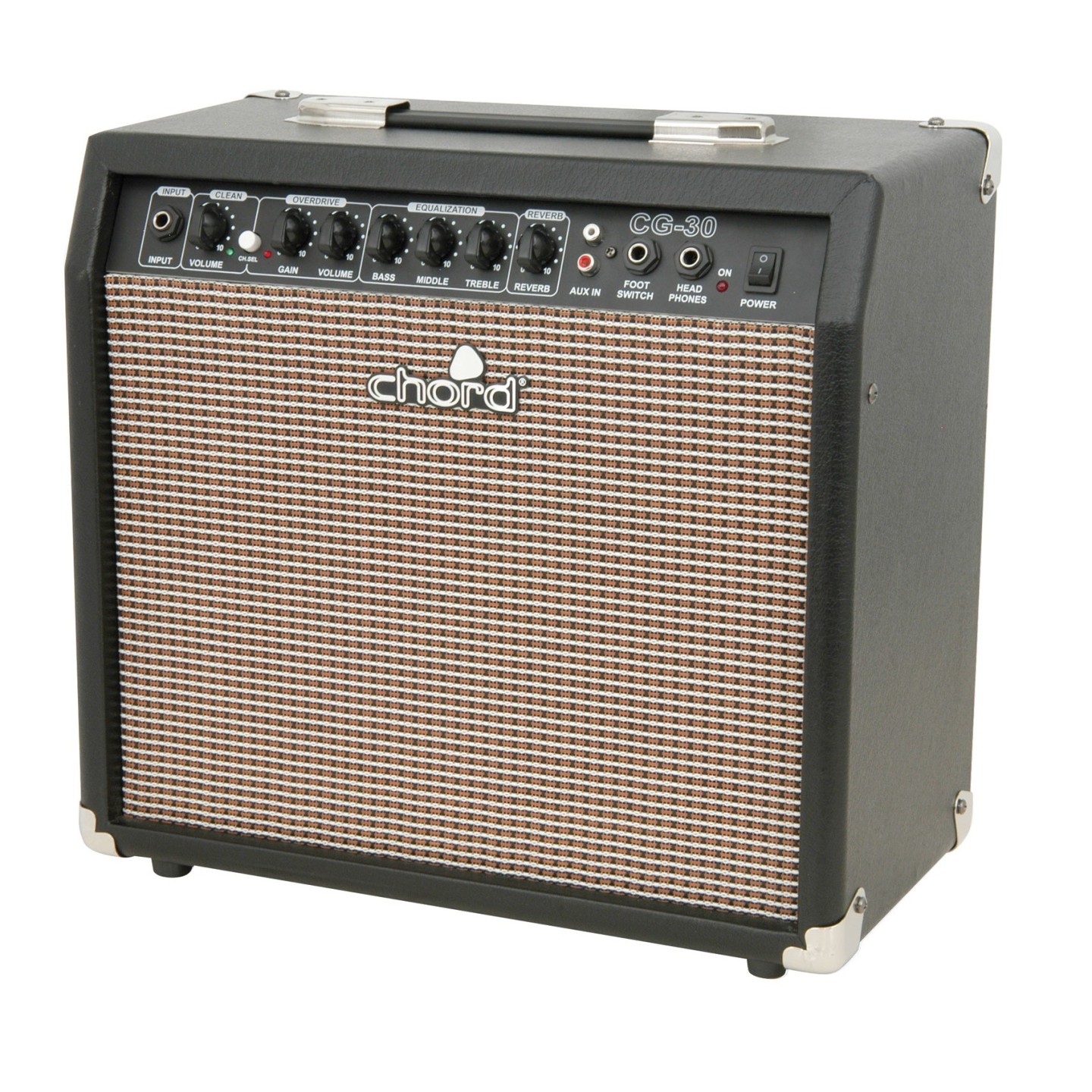 Chord Vinyl Guitar Amplifier - CG-30 - with 10'' Speaker Equaliser & Footswitch Input — Buy in Cyprus with Fast Delivery