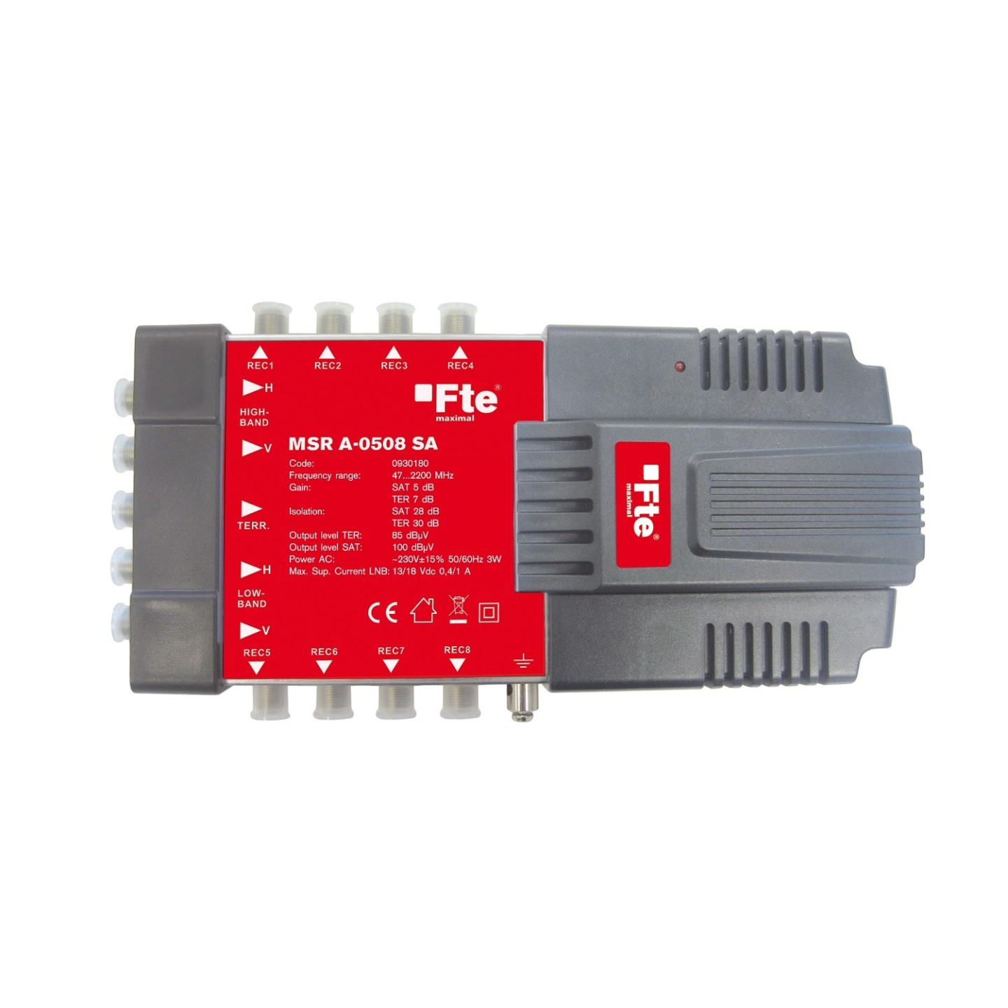 FTE Multiswitch - MSRA0508 - 5 8 Active Sat Terrestrial Multiswitch — Buy in Cyprus with Fast Delivery