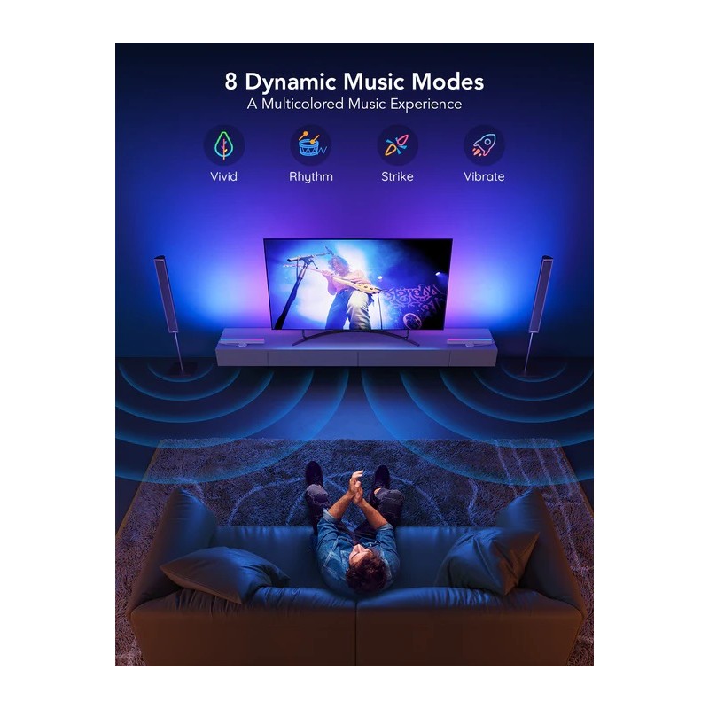 Buy Govee TV Light Bars - H6046 - RGBIC for 45'-70' TV in Cyprus, Nicosia, Limassol, Larnaka, Pafos