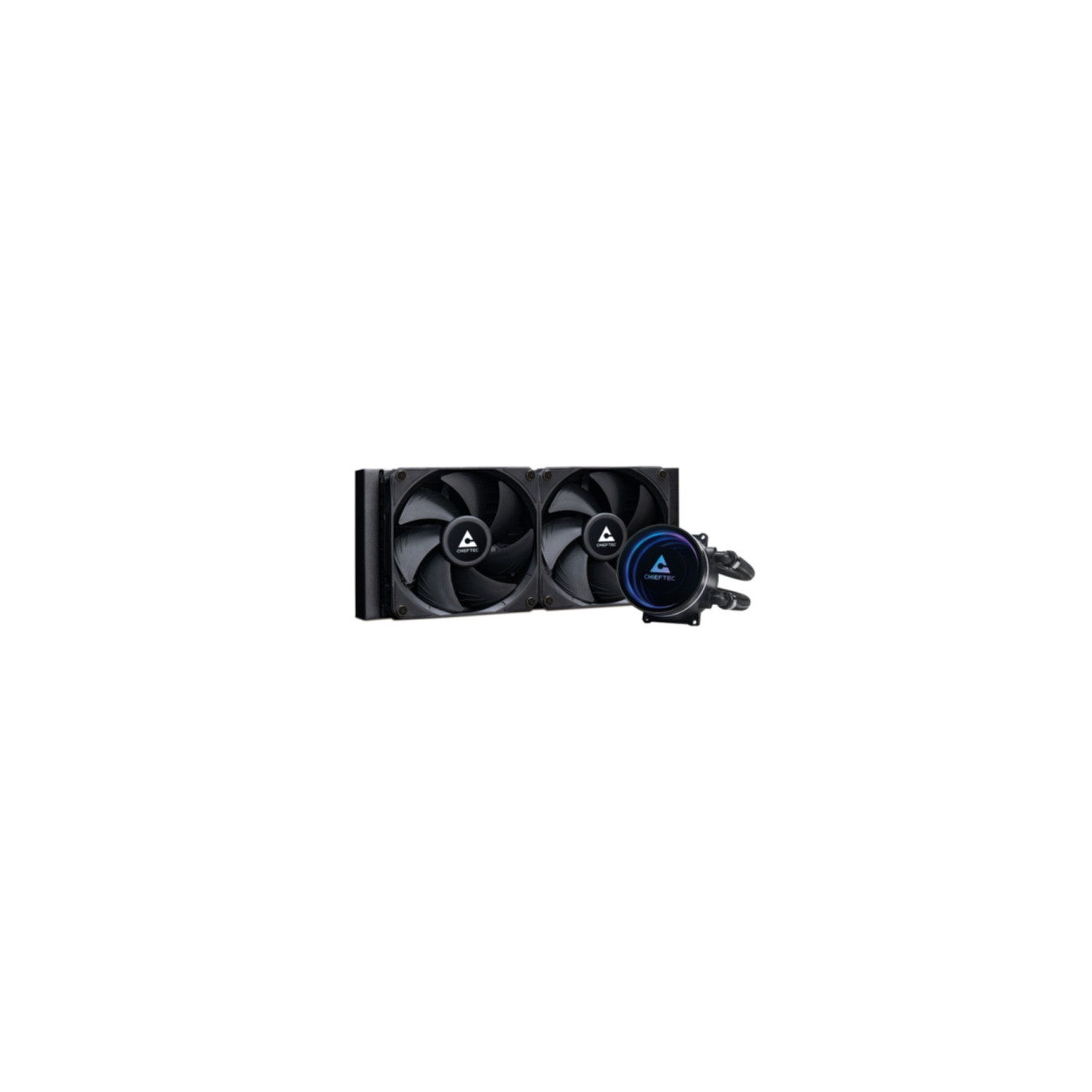 Chieftec Iceberg 240 Dark AIO Liquid CPU Cooler - 240mm Radiator, ARGB Infinity Mirror, PWM Fans