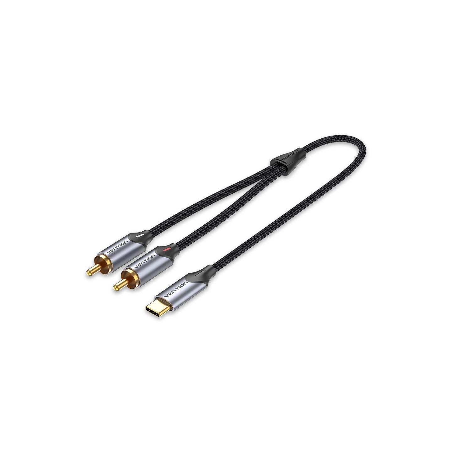 Vention Audio Converter - BGUHH - USB-C to 2RCA Male Cable 2.0m — Buy in Cyprus with Fast Delivery