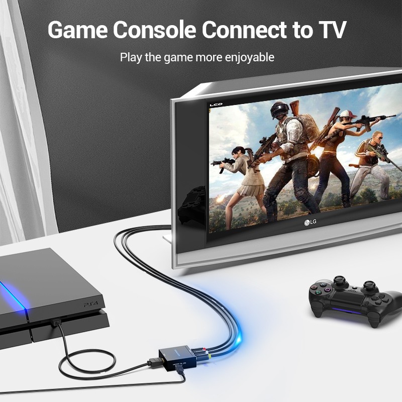 Buy Vention Converter - AEEB0 - HDMI to 3RCA USB Powered in Cyprus, Nicosia, Limassol, Larnaka, Pafos