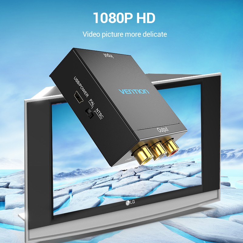 Buy Vention Converter - AEEB0 - HDMI to 3RCA USB Powered in Cyprus, Nicosia, Limassol, Larnaka, Pafos