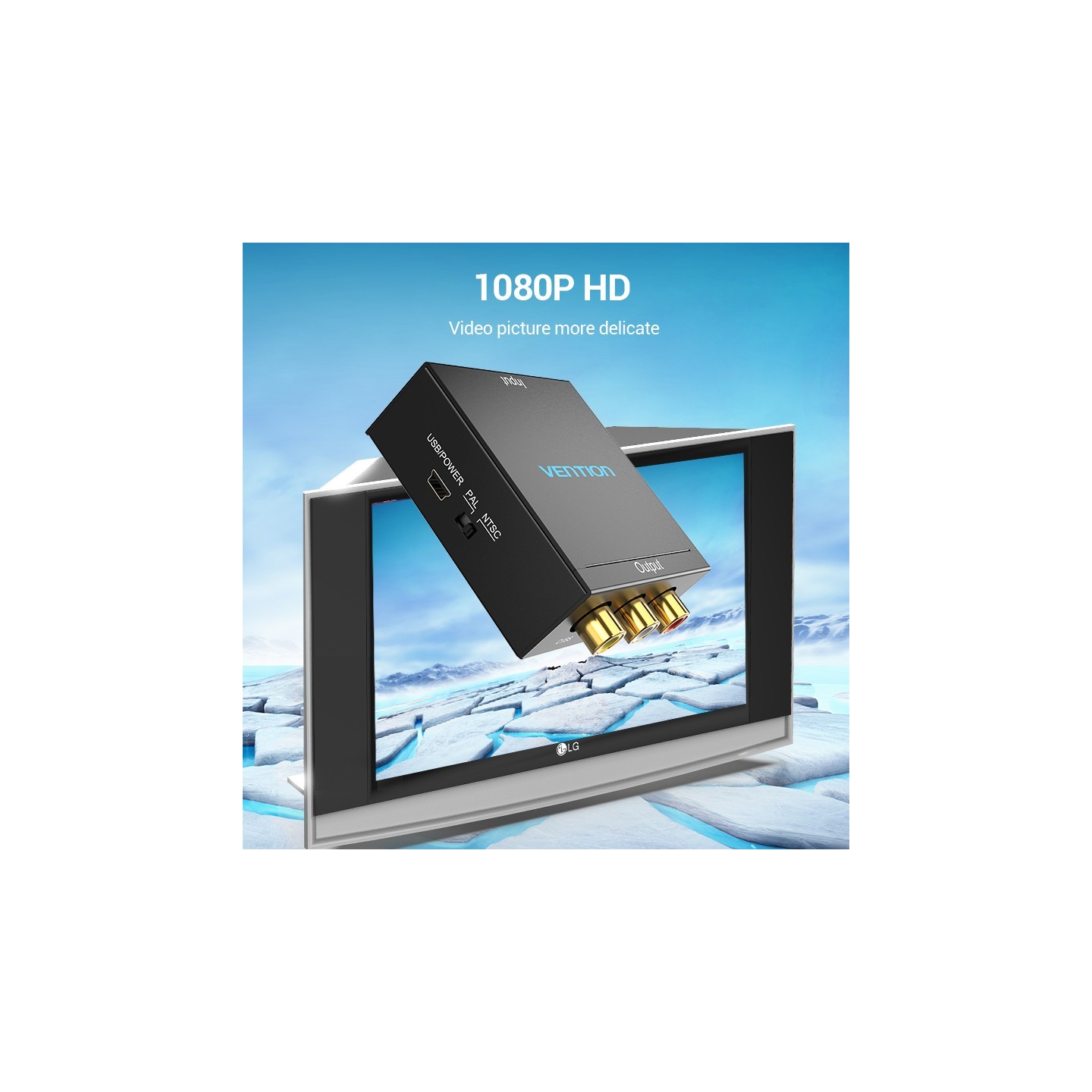 Vention Converter - AEEB0 - HDMI to 3RCA USB Powered — Buy in Cyprus with Fast Delivery