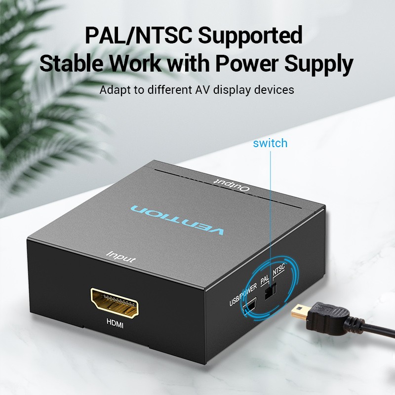 Buy Vention Converter - AEEB0 - HDMI to 3RCA USB Powered in Cyprus, Nicosia, Limassol, Larnaka, Pafos