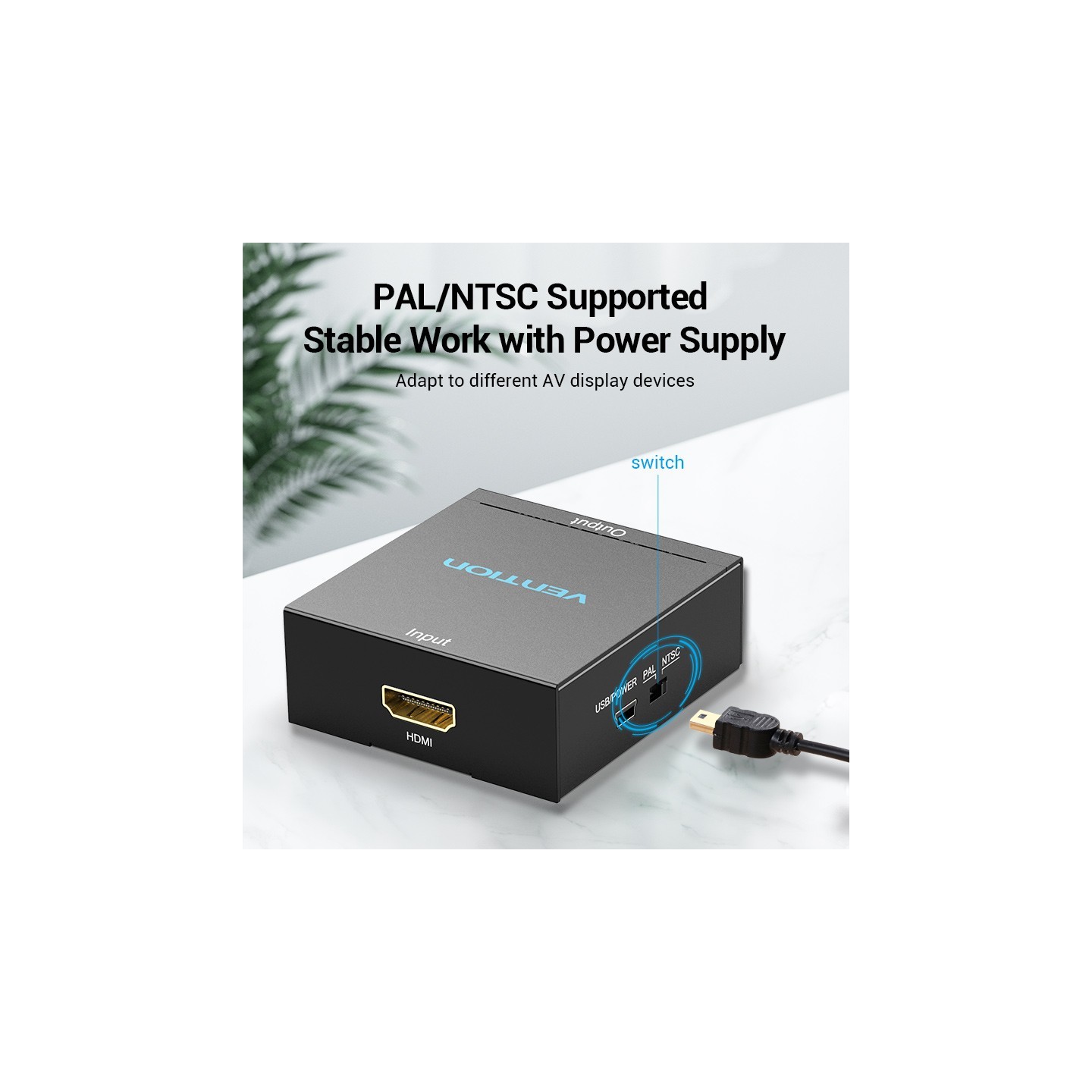 Vention Converter - AEEB0 - HDMI to 3RCA USB Powered — Buy in Cyprus with Fast Delivery