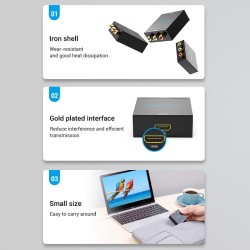 Buy Vention Converter - AEEB0 - HDMI to 3RCA USB Powered in Cyprus, Nicosia, Limassol, Larnaka, Pafos